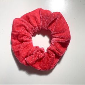 Hot Pink Velvet Scrunchie